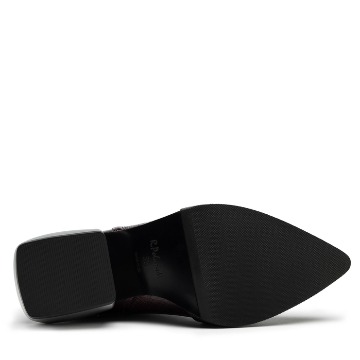 Botki R.Polański 1544 - Bordowy Naplak