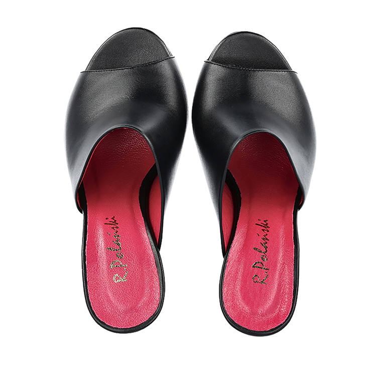 Klapki 936 - Czarny Lico