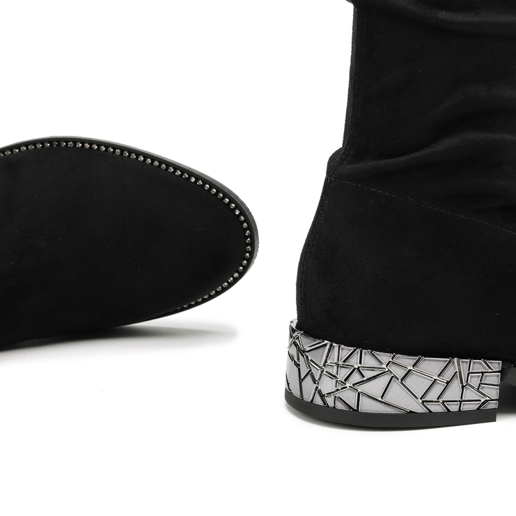 Muszkieterki 954 - Czarny Zamsz