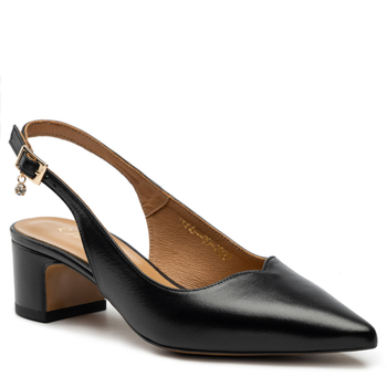 Sandały R.Polański 1120 - Czarny Lico