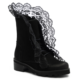 Botki 890 - Czarny Nubuk