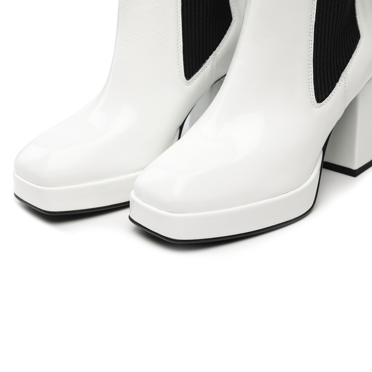 Botki 1353 - Biały Naplak