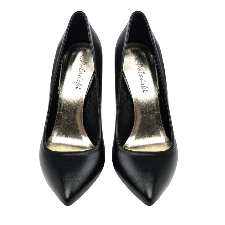 Czółenka A001 - Czarny Lico