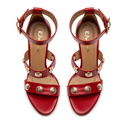 Sandały R.Polański 1287 - Czerwony Lico