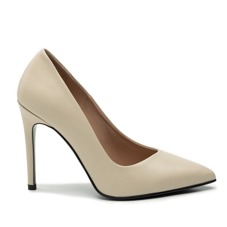 Szpilki R.Polański 2060 - Beżowy Lico