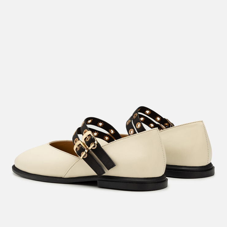 Baleriny R.Polański 2213 - Beżowy Lico