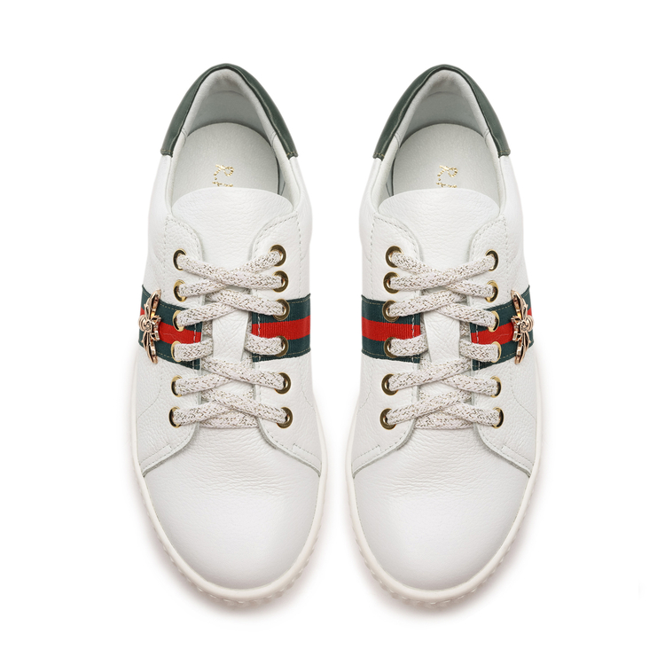 Sneakersy R.Polański 961 - Biały Lico/Zielony