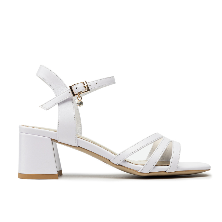 Sandały R.Polański 1115 - Biały Lico