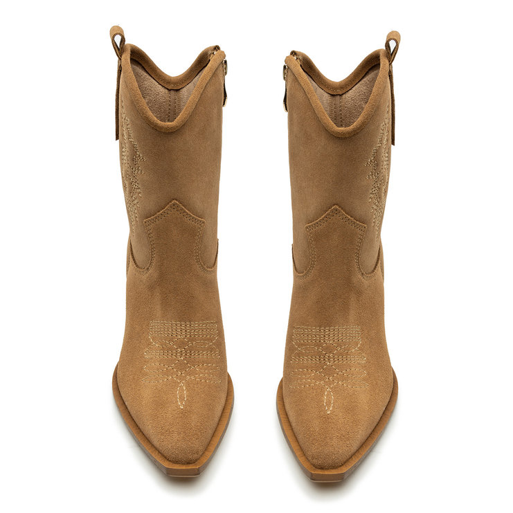 Botki R.Polański 1909 - Beżowy V Zamsz