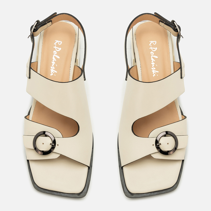 Sandały R.Polański 2184 - Beżowy Lico