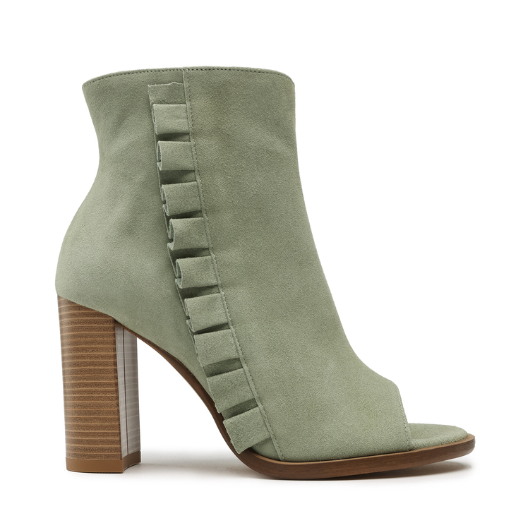 Botki R.Polański 1413 - Miętowy Zamsz