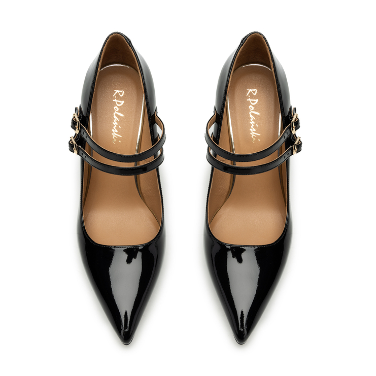 Szpilki R.Polański 1960 - Czarny Lakier