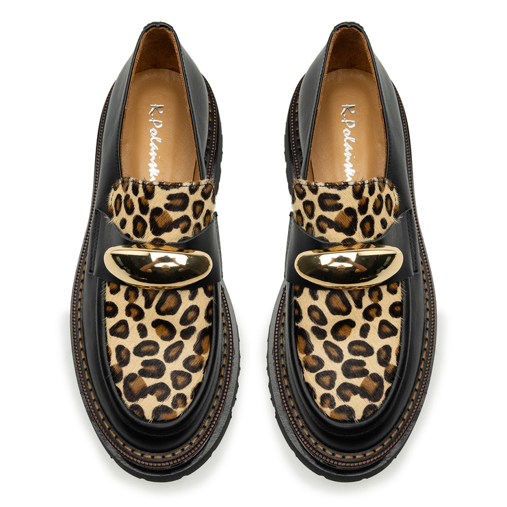 Półbuty R.Polański 2004 - Czarny Lico/Pantera