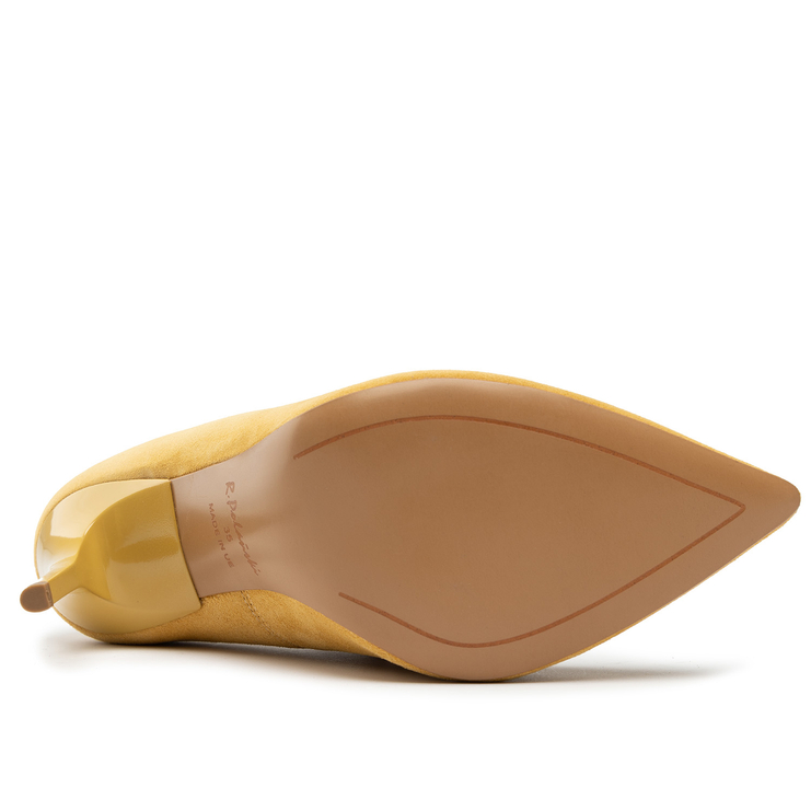 Czółenka R.Polański A001 - Yellow Zamsz