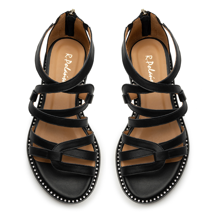 Sandały R.Polański 1642 - Czarny Icar Lico