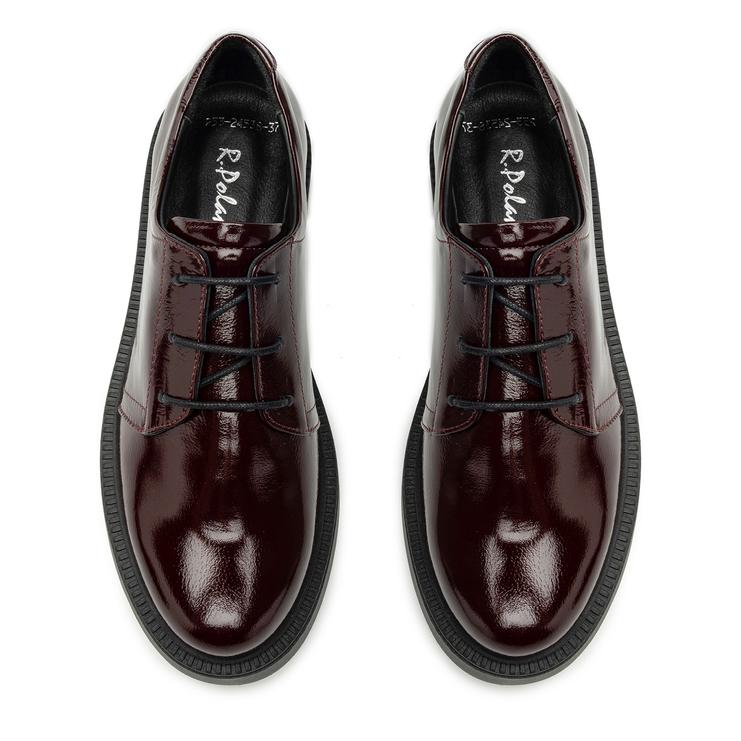 Półbuty R.Polański 2092 - Bordowy Naplak