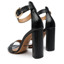Sandały 876 - Czarny Lakier Plecionka