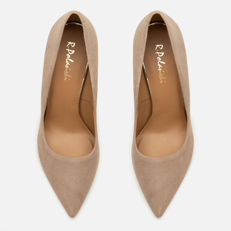 Szpilki R.Polański 1914 - Mokka Zamsz