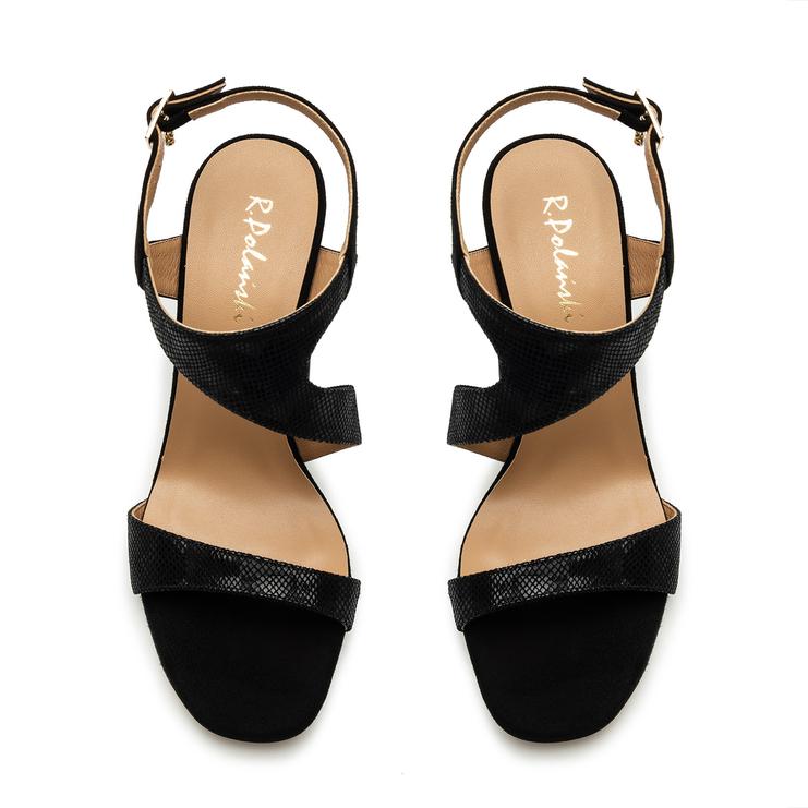 Sandały R.Polański 1681 - Czarny