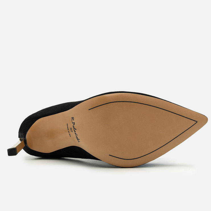 Szpilki 1044 - Czarny Zamsz