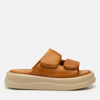 Klapki R.Polański 2195 - Camel Lico