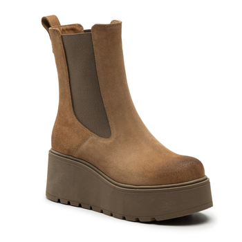 Botki R.Polański 1581 - Camel 546 Zamsz