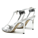 Sandały R.Polański 1074 - Srebrny Lico