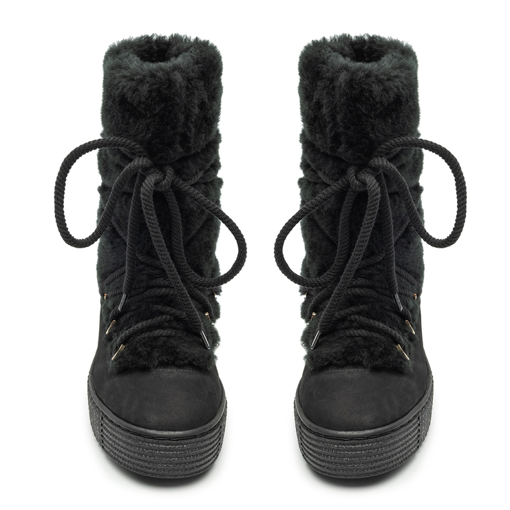 Śniegowce R.Polański 1743 - Czarny Nubuk