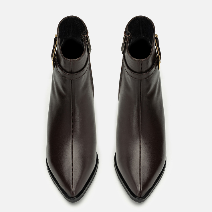 Botki R.Polański 2228 - Brązowy Lico