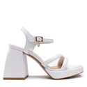 Sandały R.Polański 1458 - Biały Lico