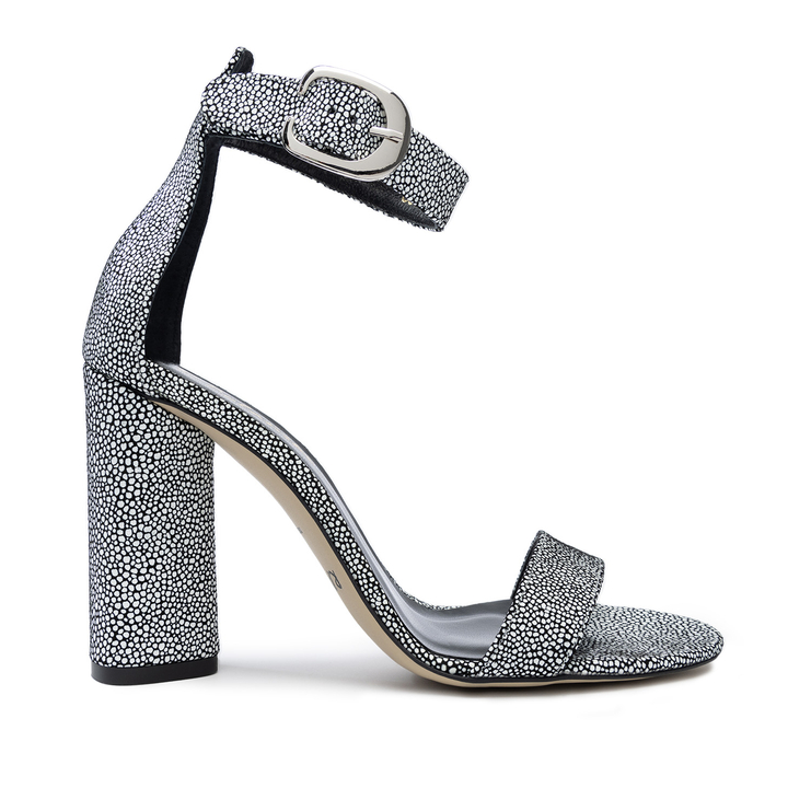 Sandały 876 - Biało/Czarny