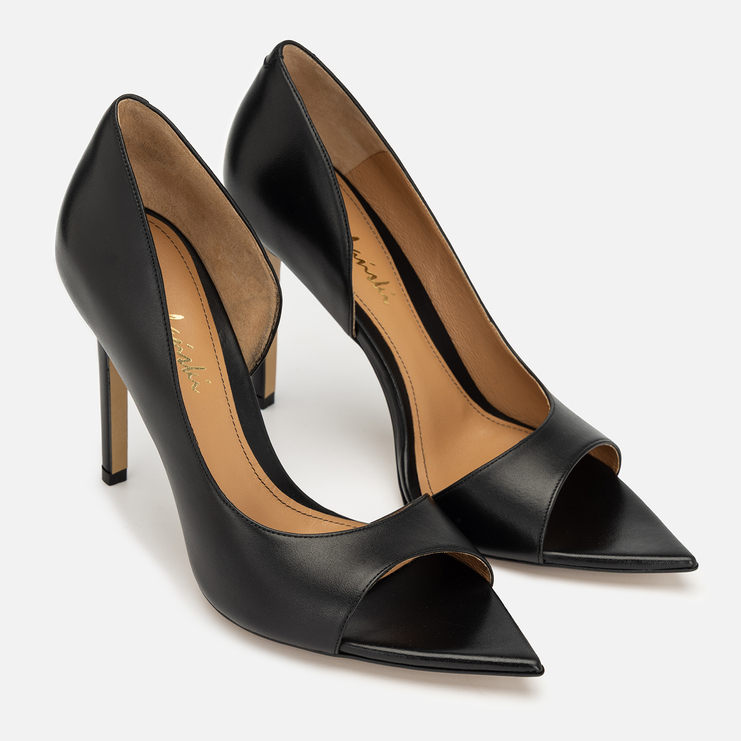 Szpilki R.Polański 2273 - Czarny Lico