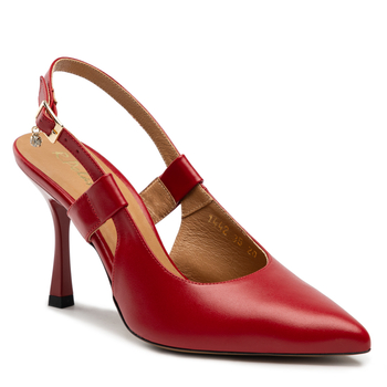 Sandały R.Polański 1442 - Czerwony Lico