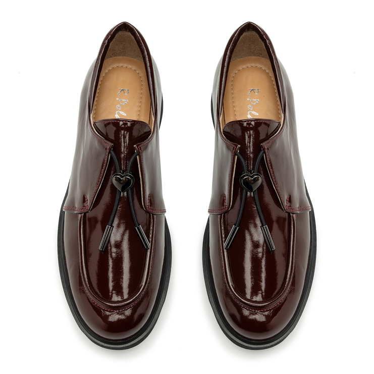 Półbuty R.Polański 2085 - Bordowy Naplak