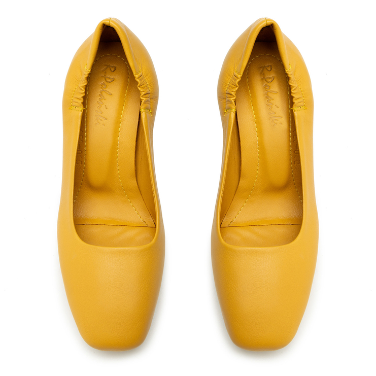 Czółenka R.Polański 2049 - Mustard Lico