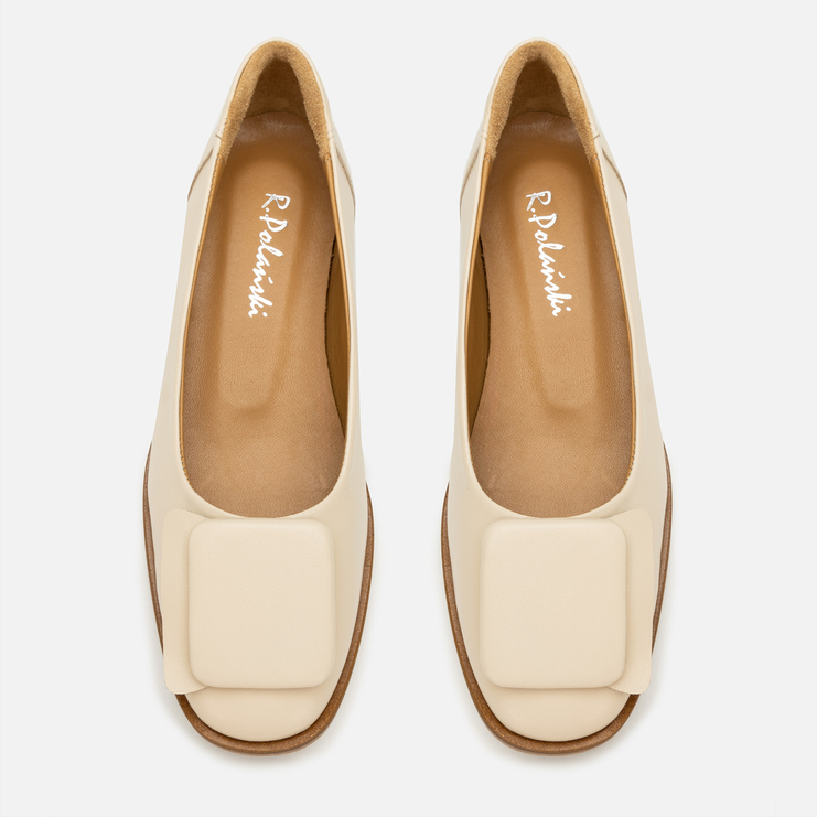 Baleriny R.Polański 2162 - Beżowy Lico