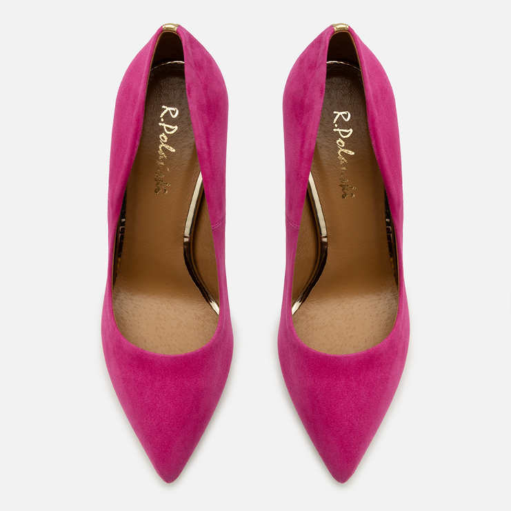 Szpilki 1044 - Magnolia Zamsz