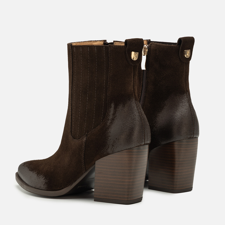 Botki R.Polański 1334 - Brązowy 119 Zamsz