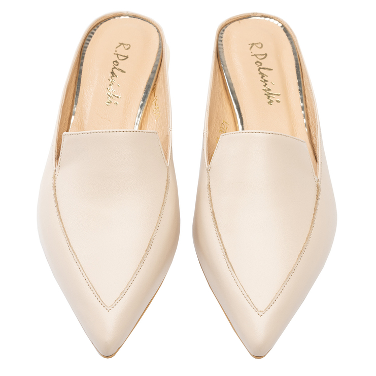 Klapki 1013 - Beżowy Lico