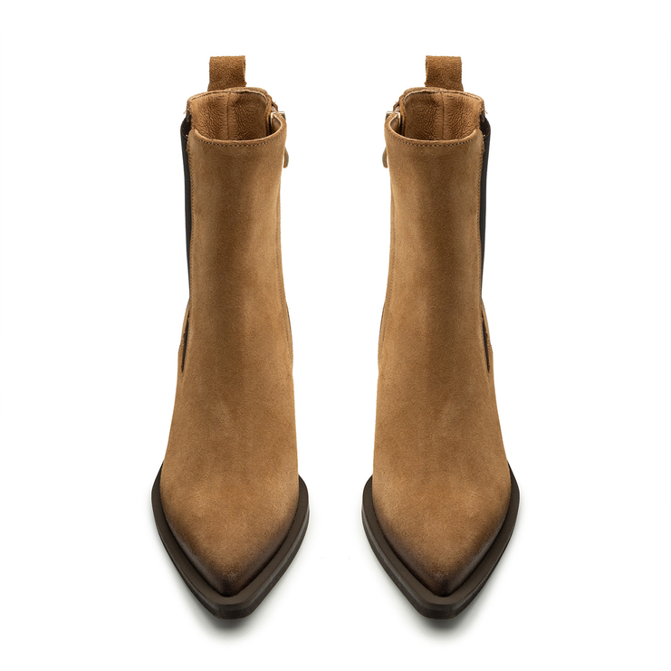 Botki R.Polański 2034 - Camel Zamsz