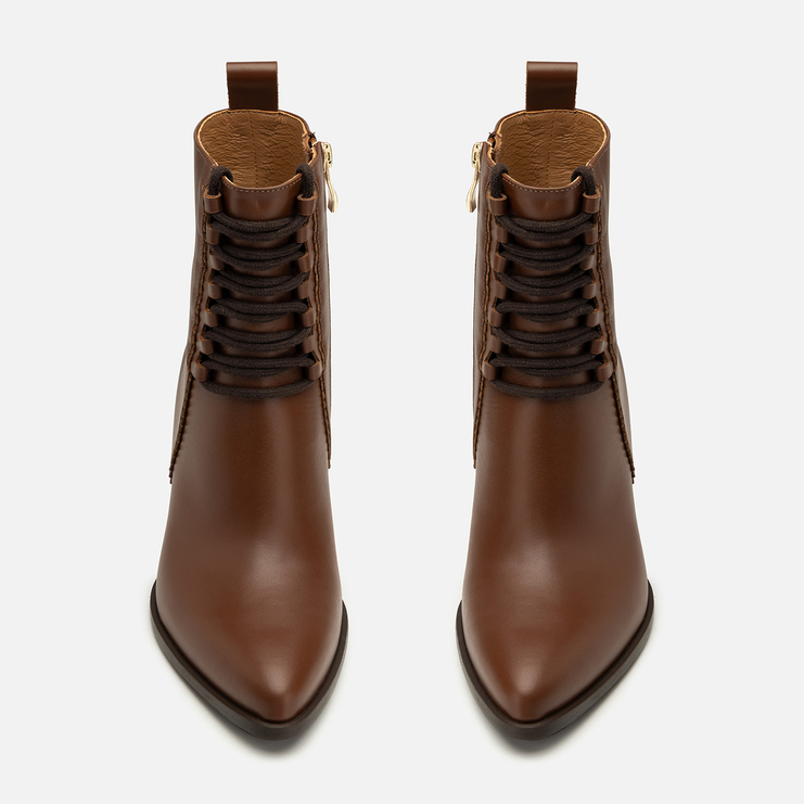 Botki R.Polański 1344 - Brązowy TST Lico