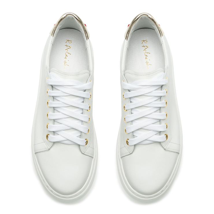 Sneakersy R.Polański 1796 - Biały Lico/Złoty