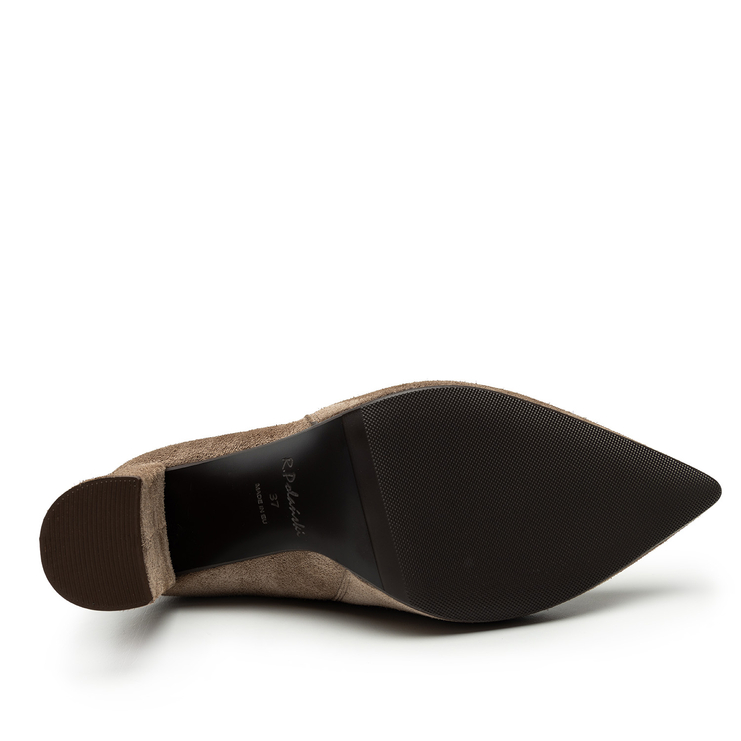 Botki R.Polański 1748 - Taupe FR Zamsz