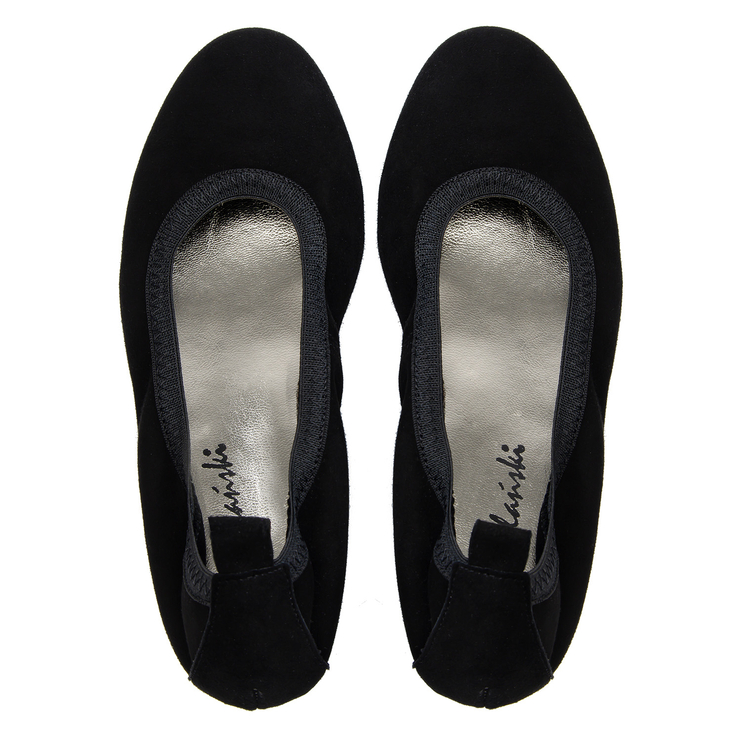 Baleriny 1102 - Czarny Zamsz