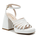 Sandały R.Polański 1457 - Biały Polina Lico