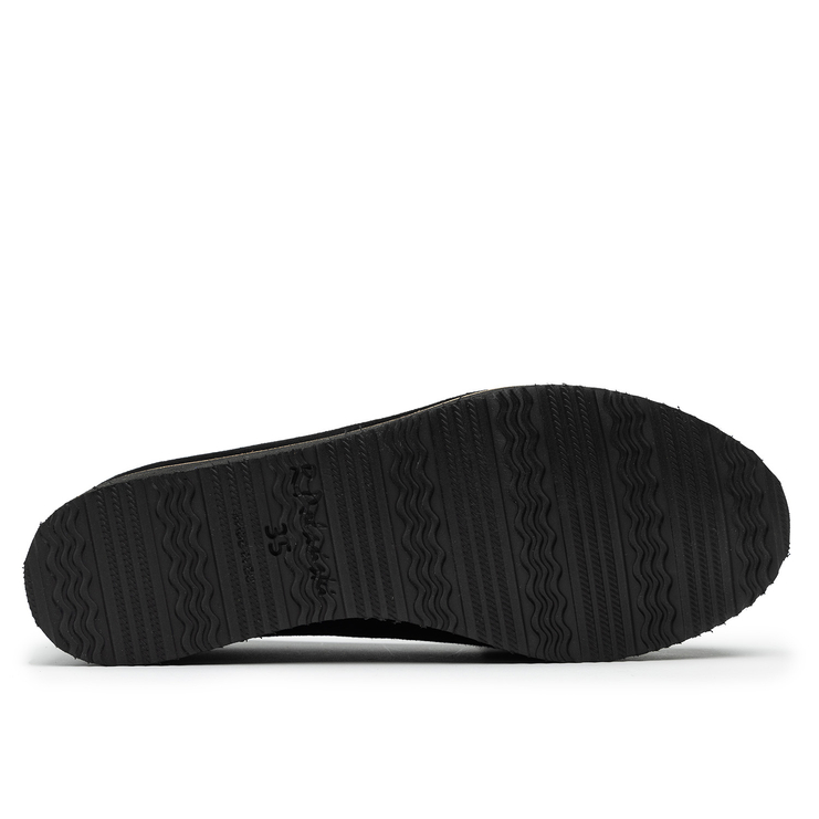 Półbuty R.Polański 1125 - Czarny Zamsz Comfort