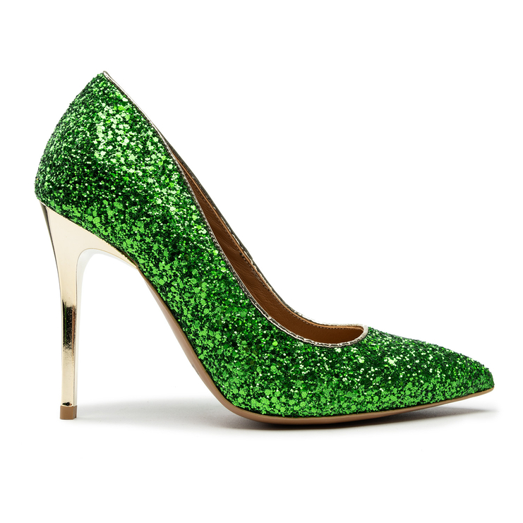 Czółenka R.Polański 1543 - Planet Ciemny Zielony