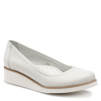 Półbuty R.Polański 1126 - Biały Lico Comfort