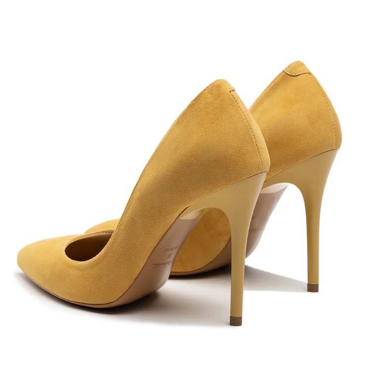 Czółenka R.Polański A001 - Yellow Zamsz