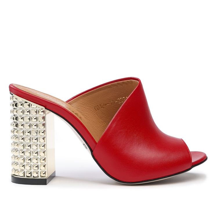 Klapki 936 - Czerwony Lico